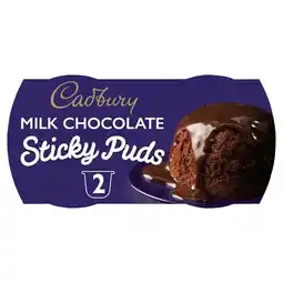 Tesco Cadbury Milk Chocolate Puddings 2X95g offer