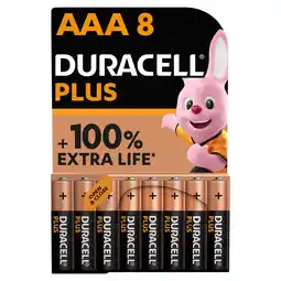 Tesco Duracell Plus AAA 8 Pack offer