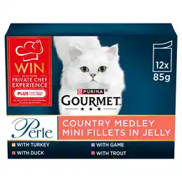 Tesco Gourmet Perle Cat Food Country Medley In Jelly 12X85g offer