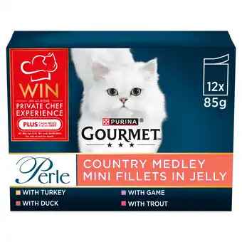 Tesco Gourmet Perle Cat Food Country Medley In Jelly 12X85g offer