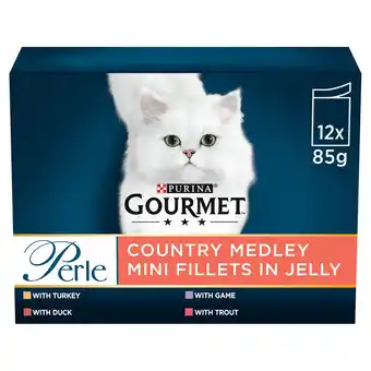 Tesco Gourmet Perle Cat Food Country Medley In Jelly 12X85g offer