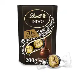 Tesco Lindt Lindor 70% Extra Dark Chocolate Truffles 200g offer