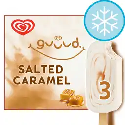 Tesco Guuud Salted Caramel Greek Style Yoghurt Ice Cream Sticks 3x70ml offer