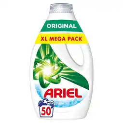 Tesco Ariel Original Washing Liquid 50 Washes 1650ml offer