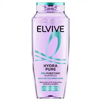 Tesco L'Oreal Elvive Hydra Pure Shampoo 250ml offer