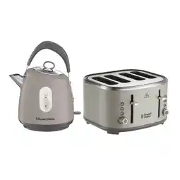 Tesco Russell Hobbs Stylevia Kettle & Toaster - Mocha offer