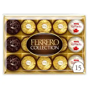 Tesco Ferrero Collection 15 Pieces Boxed Chocolates 172G offer