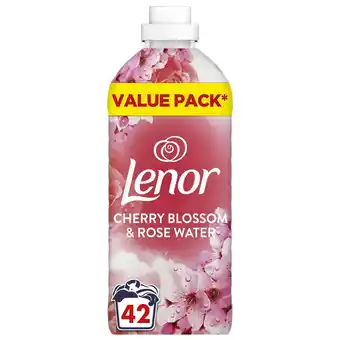 Tesco Lenor Fabric Conditioner Cherry Blossom & Rosewater 42 Washes 1.386Ltr offer