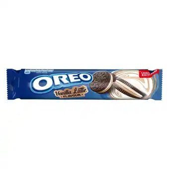 Tesco OREO Vanilla Latte Flavour Sandwich Biscuits 157g offer