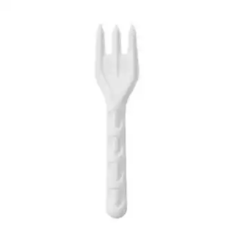 Tesco White Compostable Bagasse Forks - Pack of 100 offer