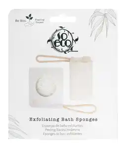 Tesco So Eco Exfoliating Bath Sponges - 2 Pack offer