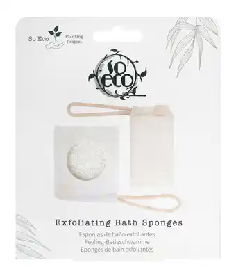 Tesco So Eco Exfoliating Bath Sponges - 2 Pack offer