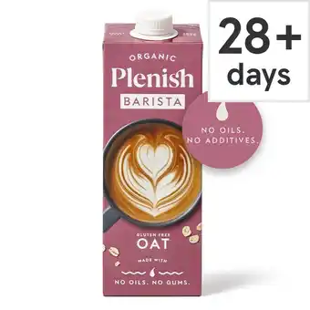 Tesco Plenish Organic Barista Gluten Free Oat Drink 1L offer