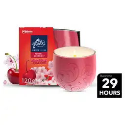 Tesco Glade Candle Floral Cherries 120g offer