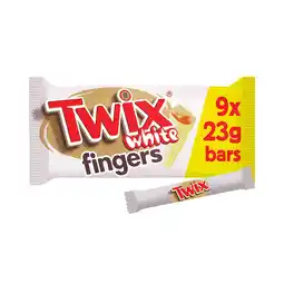 Tesco Twix White Chocolate Biscuit Snack Bars Multipack Chocolate 9x20g offer