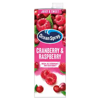 Tesco Ocean Spray Cranberry & Raspberry Juice Drink 1 Litre offer