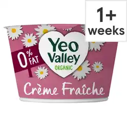 Tesco Yeo Valley Organic Fat Free Creme Fraiche 200G offer