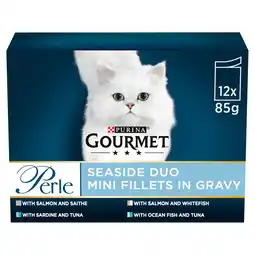 Tesco Gourmet Perle Cat Food Seaside Duo 12X85g offer