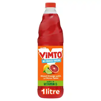 Tesco Vimto No Added Sugar Blood Orange with a Citrus Twist Squash 1 Litre offer