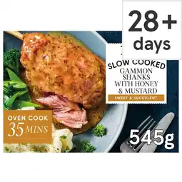 Tesco Tesco Slow Cooked Gammon Shanks Honey And Mustard 545G offer