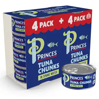 Tesco Princes Tuna Chunks In Spring Water 8 X 145G offer