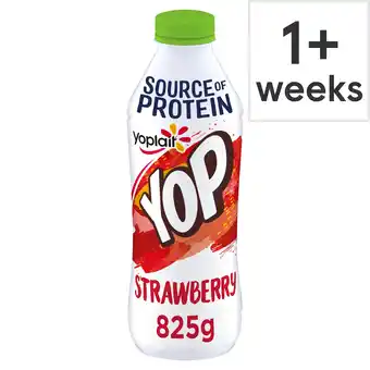 Tesco Yop Strawberry Multiserve Yoghurt Drink 825g offer