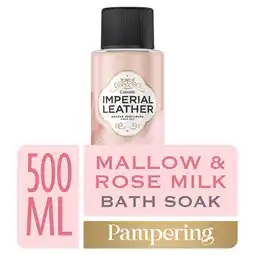 Tesco Imperial Leather Mallow & Rose Milk Bath Soak 500Ml offer