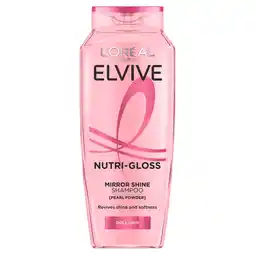 Tesco L'Oreal Elvive Nutri-Gloss Mirror Shine Shampoo 250Ml offer