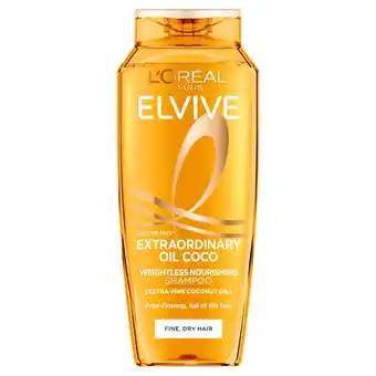 Tesco L'Oreal Elvive Extraordinary Oil Coco Shampoo 250Ml offer