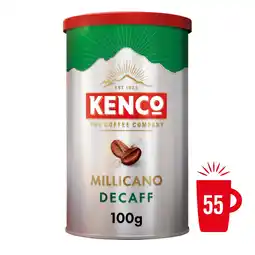 Tesco Kenco Millicano Americano Decaff Instant Coffee 100G offer