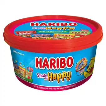 Tesco Haribo Share The Happy Tub 600G offer