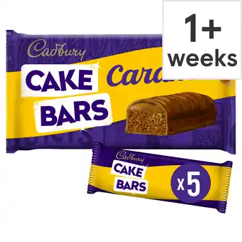 Tesco Cadbury Caramel Cake Bars 5 Pac offer
