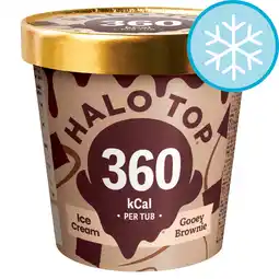 Tesco Halo Top Gooey Brownie Ice Cream Tub 460ml offer