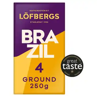 Tesco Lofbergs Brazil Single Origin Ground Coffee 250g offer