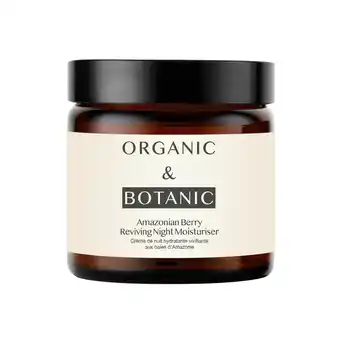 Tesco Organic & Botanic Amazonian Berry Night Moisturiser 60ml offer