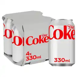 Tesco Diet Coke 4X330ml 4X330ml offer