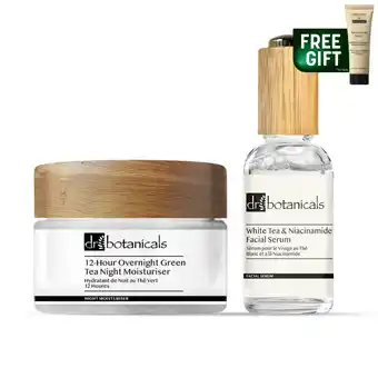 Tesco Dr Botanicals Anti-Ageing Plant-Based Moisturiser & Facial Serum Kit offer