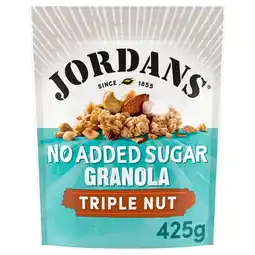 Tesco Jordans No Added Sugar Granola Triple Nut 425g offer