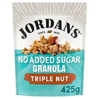 Tesco Jordans No Added Sugar Granola Triple Nut 425g offer