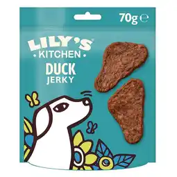 Tesco Lily's Kitchen The Mighty Duck Mini Jerky 70g (Pack of 8) offer