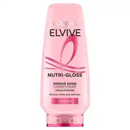 Tesco L'Oreal Elvive Nutri-Gloss Mirror Shine Conditioner 200Ml offer