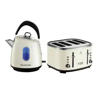 Tesco Russell Hobbs Stylvela Kettle & Toaster - Cream offer