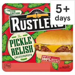 Tesco Rustlers Pickle Relish Cheeseburger 169g offer