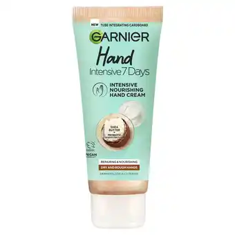 Tesco Garnier Hand Intensive 7 Days Shea Butter Hand Cream 75ml offer