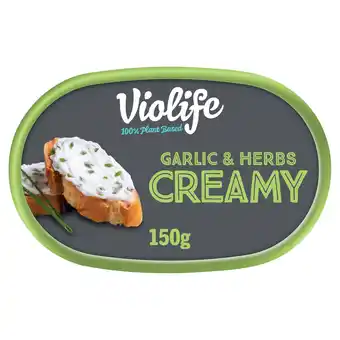 Tesco Violife Vegan Creamy with Garlic & Herbs 150g offer