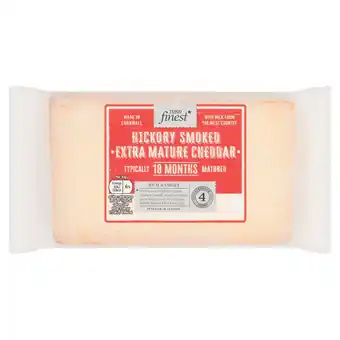 Tesco Tesco Finest Hickory Smoked Extra Mature Cheddar Cheese 300g offer