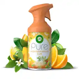 Tesco Airwick Air Freshener Pure Mediterranean Sun Aerosol 250 Ml offer