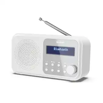 Tesco SHARP Tokyo Portable Digital Radio DAB/DAB+/FM - White offer