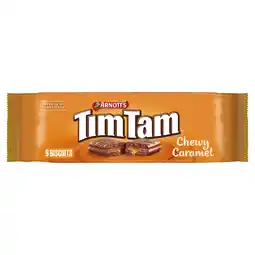 Tesco Tim Tam Caramel Chocolaty Biscuit Bars x9 175g offer