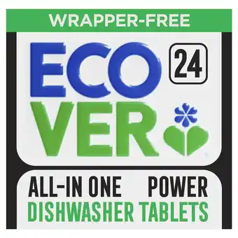 Tesco Ecover All-in-One Power Dishwasher Tablets x24 0.42kg offer